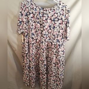 NWT Terra & Sky Floral Dress (Sz. 14W/OX)